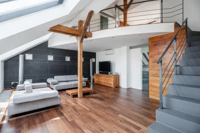 Prodej mezonetového bytu 185m2 s 50m2 střešní terasou v centru Prahy